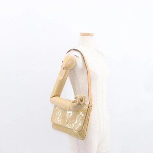 LOUIS VUITTON Monogram Vernis Thompson Street Bag Beige M91301 LV Auth bs31559